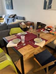 The dining table