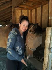 My sister's horse, Jaylo. I have house/pet sitted a LOT for my sister and her "farm" animals.