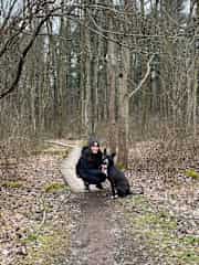Me hiking with my dog Rico