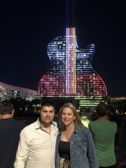 Ben &amp; Valerie at the Hard Rock Guitar