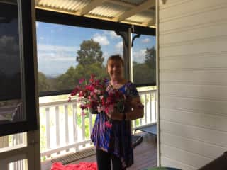 sweetpeas from our garden