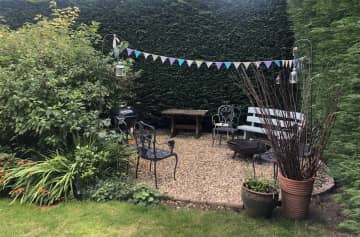 Our fire pit area
