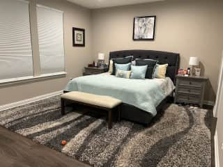 Master bedroom with King bed