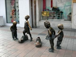 Street sculptures Beijing, China