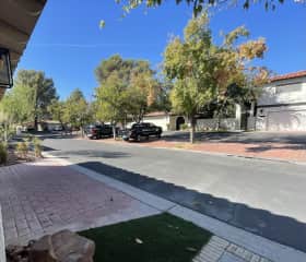Plaza parking in front of house