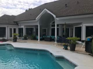 Patio and pool