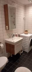 Toilet with washingmachine and shower