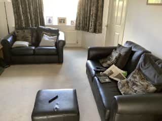 Sitting room with TV. 
Free view.