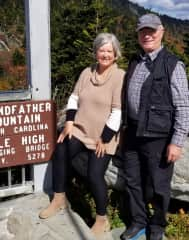 Beautiful site, Grandfather Mountain.  Just a few miles from our house.