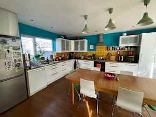 South-facing kitchen/dining room