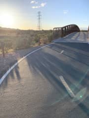 The house is near The Loop, a 70 mi walk and bike path that encircles the city.