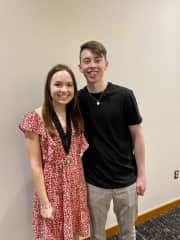 Alex and I after my graduation ceremony.