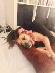 With a dog (Max) that i rescue