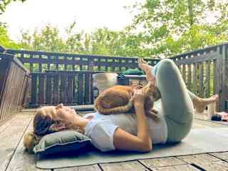 Yoga sessions with a friend