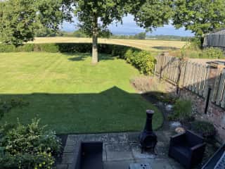 Garden and sitting area.
