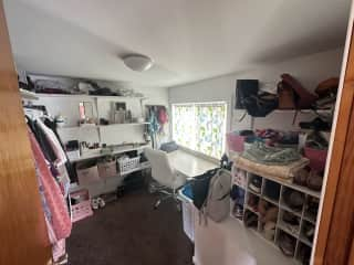 Walk-in closet in the main bedroom