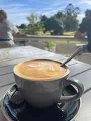 I just love a good strong coffee to start my day and sitting with a doggie friend, watching the water makes it taste even better.