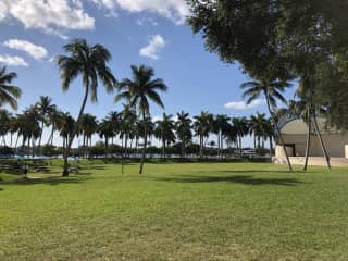 Ground level of the Meyer amphitheater, our front yard.