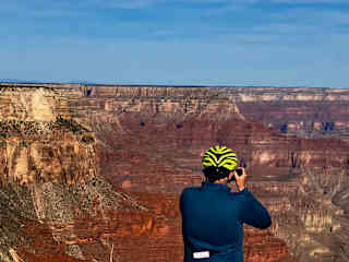 Bill and I biked around the Grand Canyon. Lovely!
