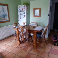 Table in kitchen