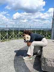 With Jon at the top of a hill in Krakow, Poland!