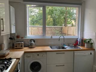 Kitchen overlooking garden