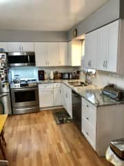 Kitchen with a pantry and kitchen nook