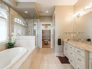 Master bathroom on main level.