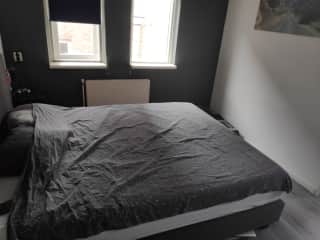 The bedroom (there is a double bed with a brand new Tempur mattress)