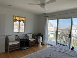 Primary Bedroom. Outdoor Chairs for the deck