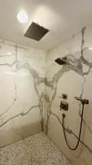 Luxury double rainfall shower