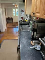 kitchen into foyer