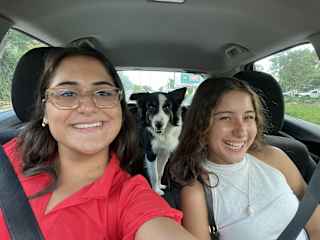Car ride with my bff and enzo <3