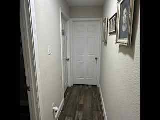 Your bedroom is down the hall way on the left.