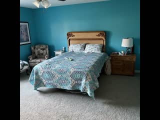 Master bedroom with bathroom.  Walk-in shower