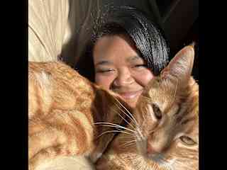 Sunbathing with Loki