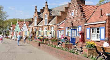 Dutch shops on the historic Windmill Island, just over a mile away!