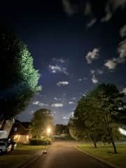 View at night during our evening walks