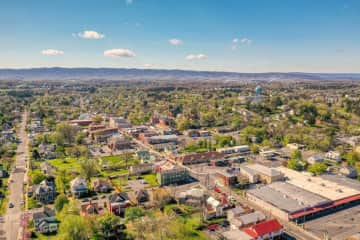 Aerial view of Strasburg