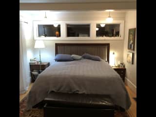 Downstairs bedroom…king size bed
