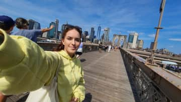 Me on the Brookling Bridge.