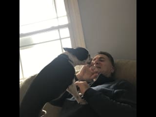 Rex the licker never misses an opportunity to get his licks in