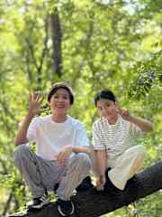 My little brother Madiyar 14 y.o. and my daughter Shakira 8 y.o.