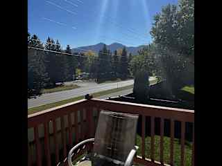 Deck with view of Mt. Ellis