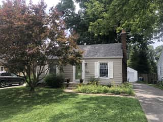 Enjoy the lilacs and wildflowers outside the front window. You’re welcome to park in the driveway. Street has a sidewalk for your strolls.