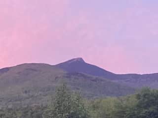 This is just a pretty shot of Camel’s  Hump Mountain one evening. This photo was taken off our back deck.