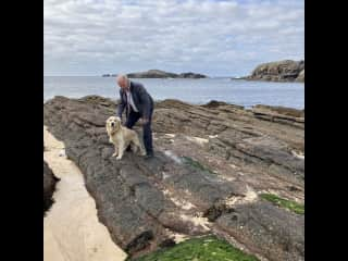 Oscar loves the beach!