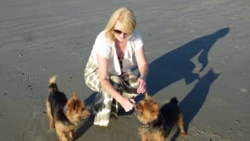 Jude with Skippy and Tilly