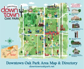 Downtown Oak Park visitor Map