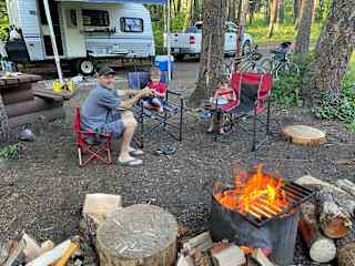 Family camping trip in Canada